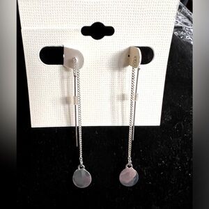 Fashion Jewelry Earrings, Chain type, Silver-Tone